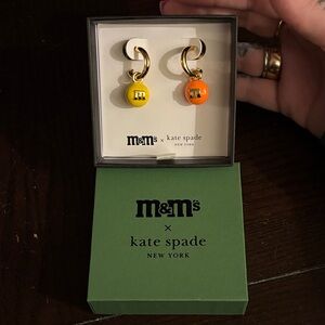 Kate Spade x M&M's Vibrant Yellow and Orange Earrings